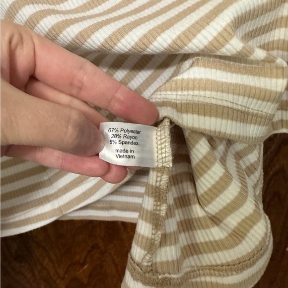 Lane Bryant Collared Striped Ribbed Tank - Picture 5 of 12